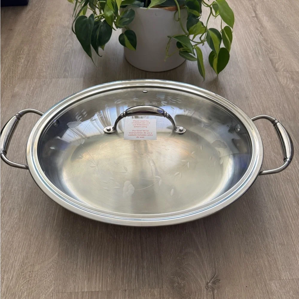 Princess House 4 Quart Stainless Steel Casserole pot